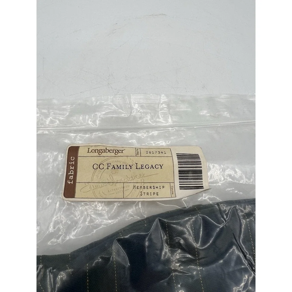 Longaberger CC Family Legacy Basket Liner‎ in Membership Stripe #2817341 NEW